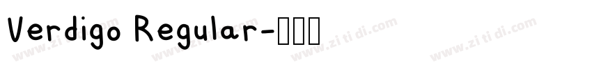 Verdigo Regular字体转换